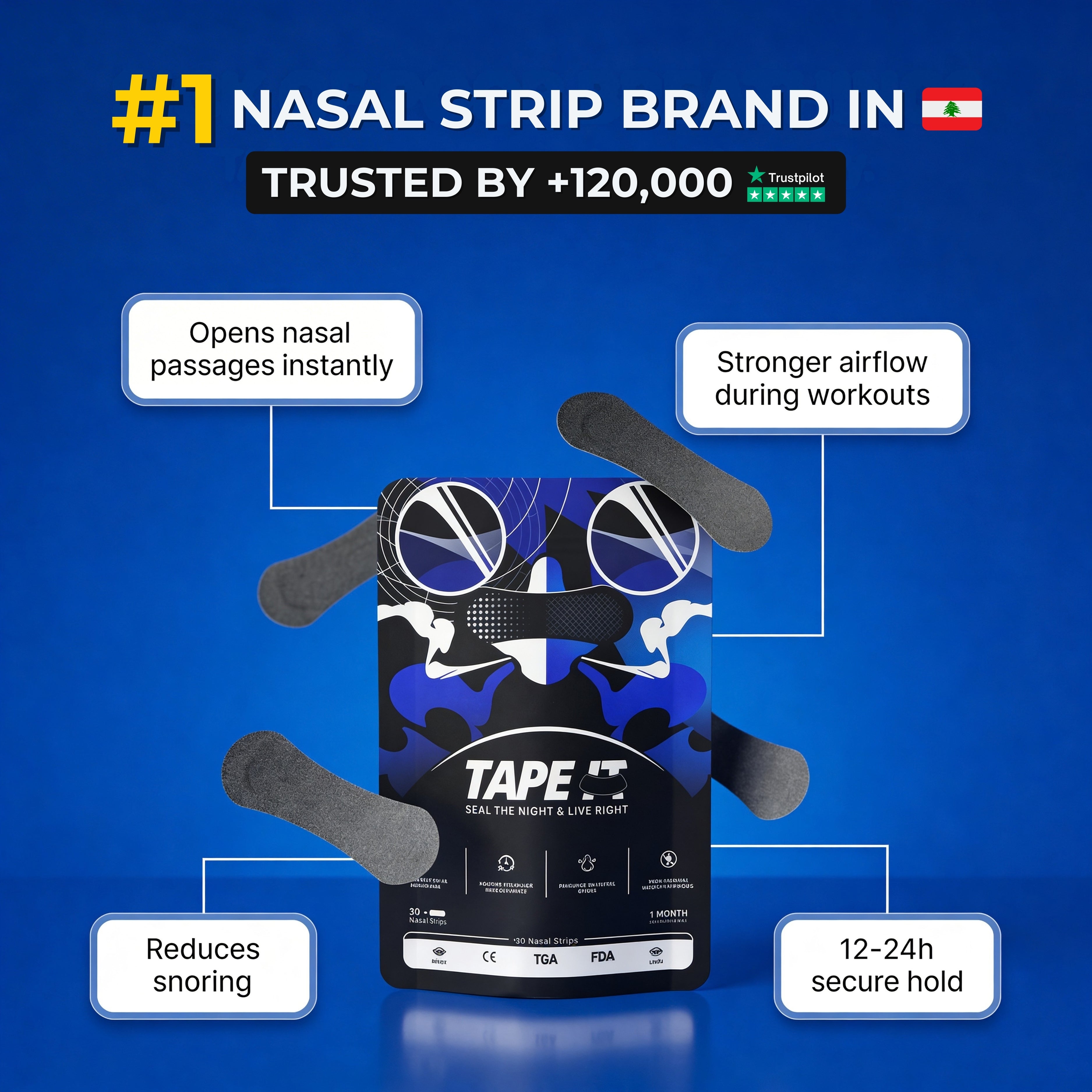 TAPE IT Improved Breathing Nasal Strip