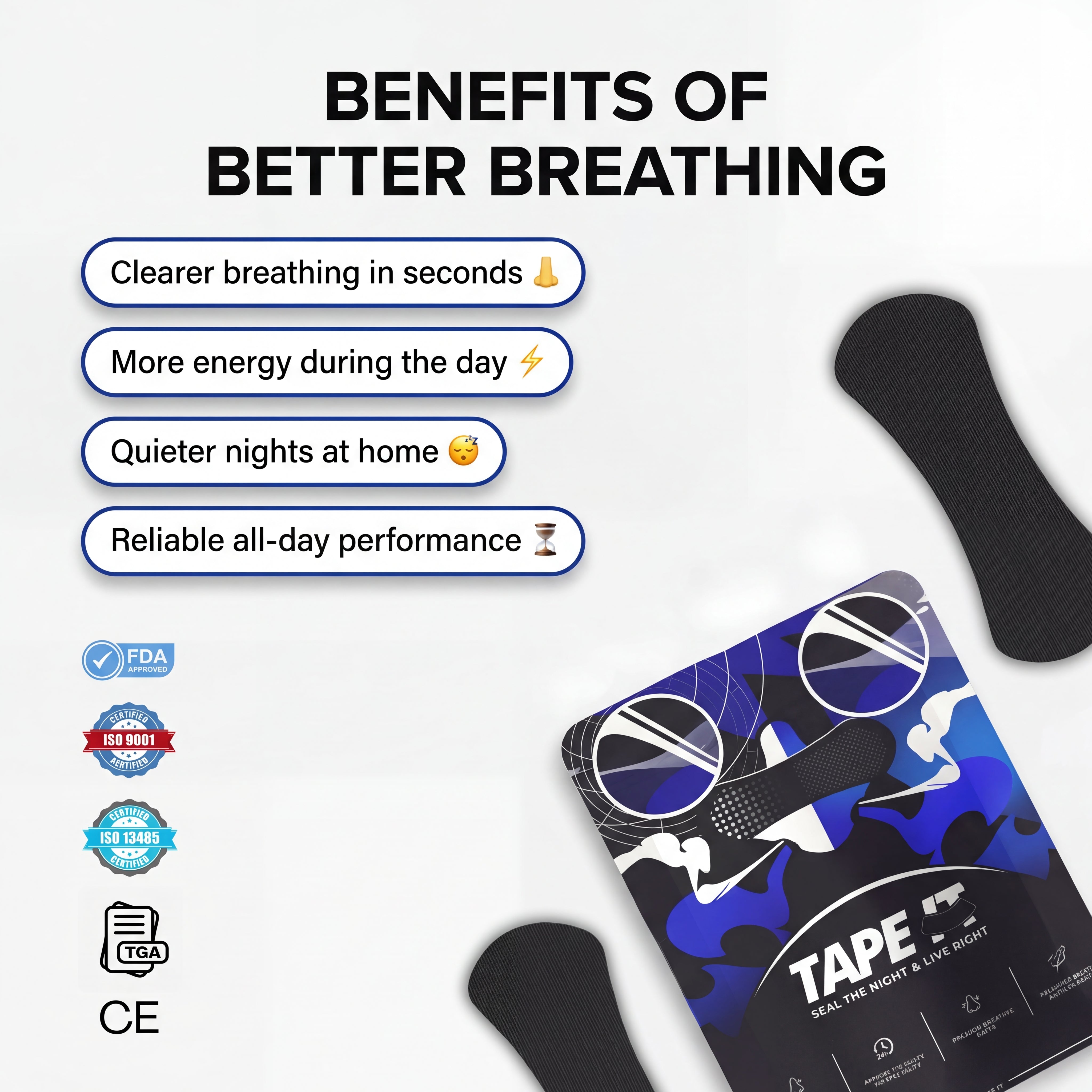TAPE IT Improved Breathing Nasal Strip
