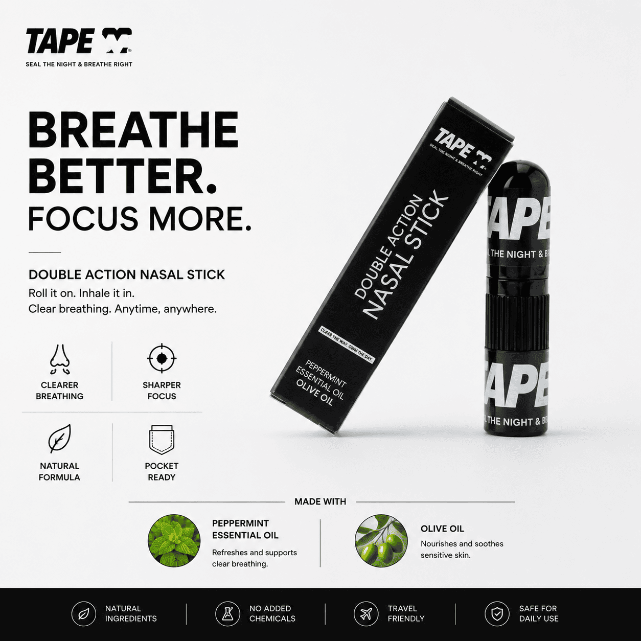 TAPE IT Double Action Refreshing Nasal Stick