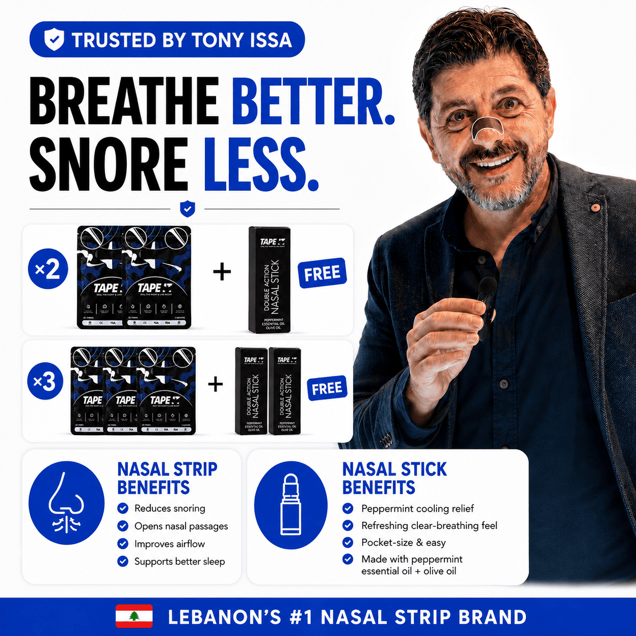 TAPE IT Improved Breathing Nasal Strip