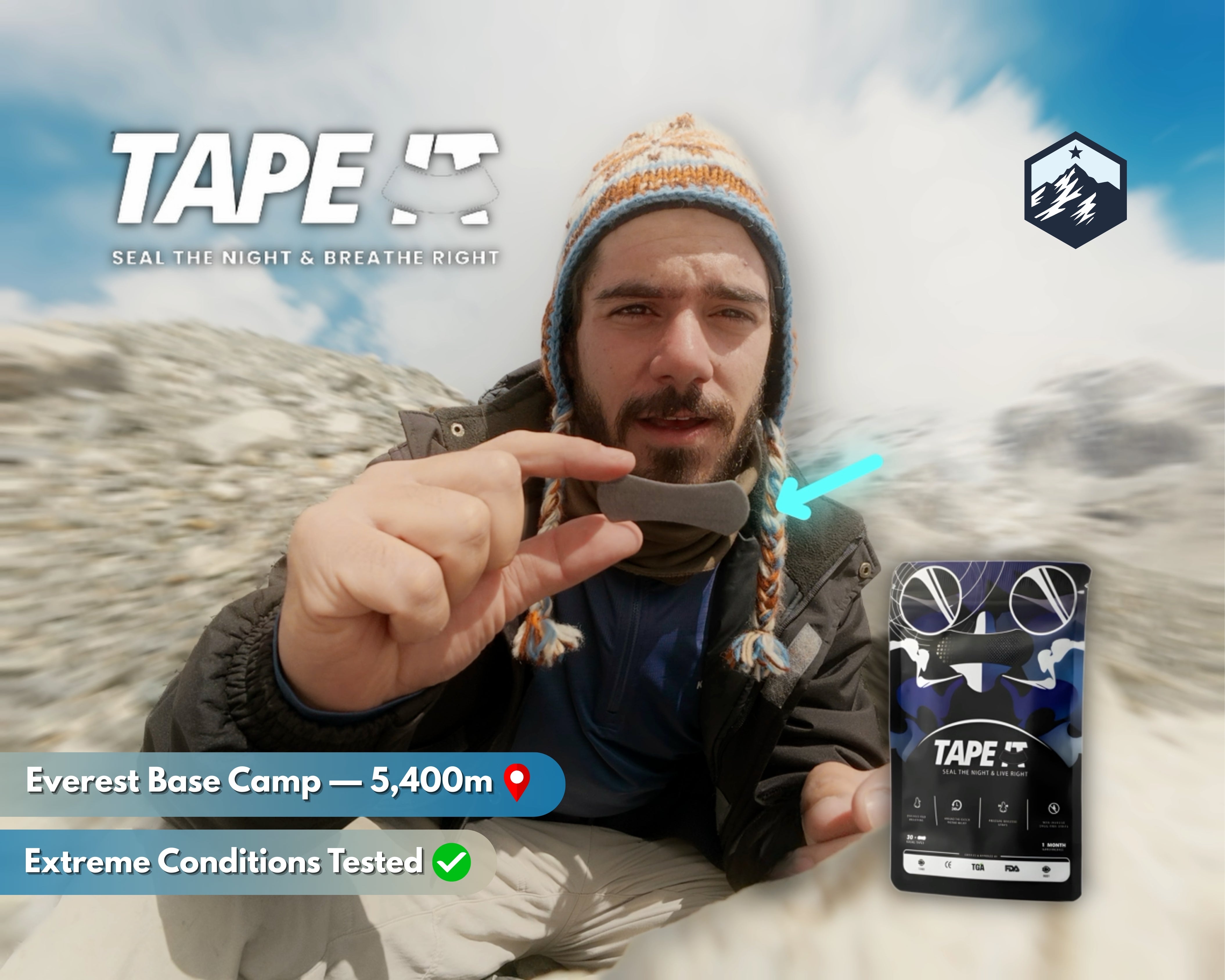 شرائط الأنف المحسنة للتنفس TAPE IT - 30 قطعة