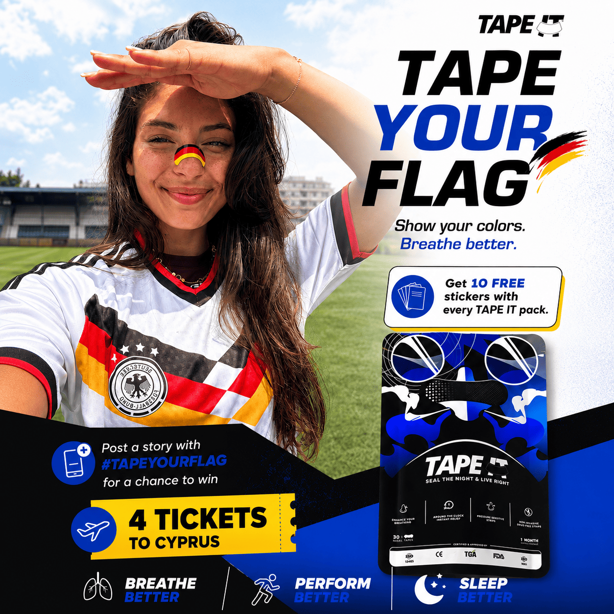 TAPE IT Improved Breathing Nasal Strips