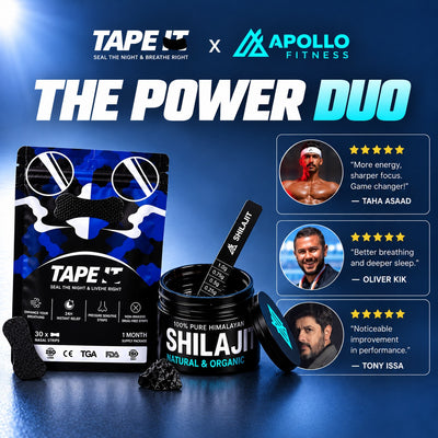 The Power Duo - Shilajit Jar & TAPE IT Nasal Strip